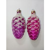 Ёлочная игрушки -  шишки  . СССР . С рубля