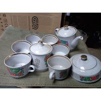 Сервиз чайный Сумской фарфоровый завод Сумы Жар-Птица красивый 70-е