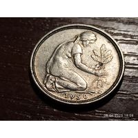 Германия 50 пфеннигов 1950 G
