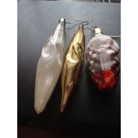 Ёлочная игрушка СССР   3 штуки