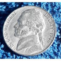 5 центов (никель) США 1946 МД Филадельфия