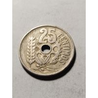Испания 25 сентим 1934