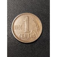 1 цент 1936 года. Хорошее состояние! С 1 рубля