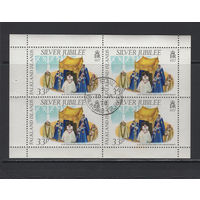 Монархия Фолклендские острова /Falkland Islands 1977 Королева Елизавета II Юбилей коронации Квартблок Used