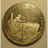 Тюркс и Кайкос, 20 Крон 1991 "Вижу землю!"  Серебро