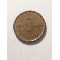 Финляндия 5 пенни 1963