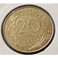 Франция. 20 сантимов 1997 года. (*).