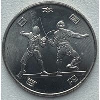 Япония 100 йен 2018 г. Токио 2020. Фехтование