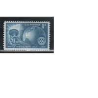 США-1955, (Мих.686),  * , Ротари-клуб (одиночка)