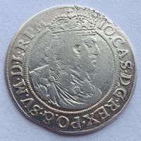 Орт 18 грошей Ян II Казимир 1658