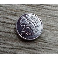 Werty71 Тринидад и Тобаго 25 центов 2008 Цветок Чакония