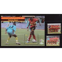 Ангола-2006,(Мих.1765-1766,Бл.16)  **  ,Спорт, ЧМ-2006 по футболу