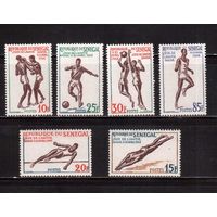 Сенегал-1963,(Мих.258-263)  ** ,  ,Спорт,  Футбол