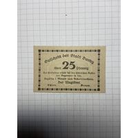 Нотгельд 25 пфеннигов Германия -3012