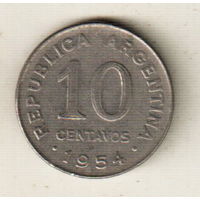 Аргентина 10 сентаво 1954