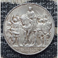 Германия 2 марки 1913 года "100 лет объявлению войны против Франции". Серебро! Сторгуй за свою цену, предложи обмен! Y