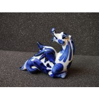 Статуэтка фарфоровая Змей Горыныч Дракон, Гжель