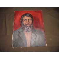 Картина Портрет мужчины с бородой,холст/масло авторская,1979 г.С рубля