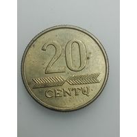 Литва 20 центов 2009 года .