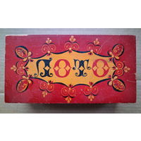 Деревянная коробка от Русское Лото Настольная игра СССР