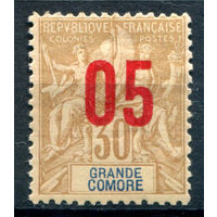 Французские колонии - Мадагаскар - 1912г. - аллегория, надпечатка на марках Гранд-Комор, 05 на 30 с - 1 марка - MH [Mi 106]. #3-WB-87-A-1