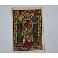 1922 год 50  пфеннигов  Германия нотгельд