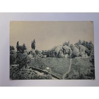 Красные камни. Кисловодск. Чистая. Почтовая карточка 1920е - 1930е годы.Общий вид.