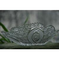 Ваза хрустальная ( Германия )   14,5 см х 25,5 см   целая