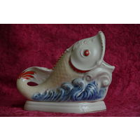 Статуэтка - карандашница   " Рыбка "   ( Коростень)  целая