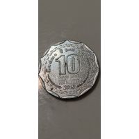 Шри Ланка 10 рупес 2016
