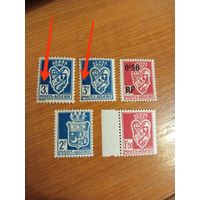 Французская колония Алжир герб разные цифры (3-2)