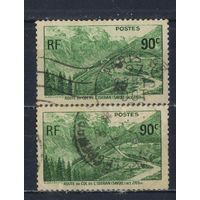Франция 1937 Вып Ландшафты Перевал Изеран #358
