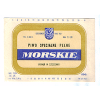 Этикетка пива Morskie Польша П733