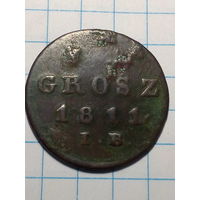 1 грош Герцогство Варшавское 1811 год