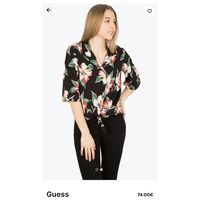 Лёгкая блузка с цветами Guess, XS-S