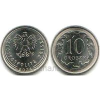 Польша 10 грошей 2024