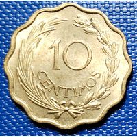 Парагвай 10 сентимо 1953 г.
