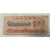Продовольственные талоны провинции Сычуань 1973 год. Китай. С рубля без МЦ.
