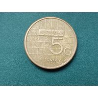 5 гульденов Нидерланды.