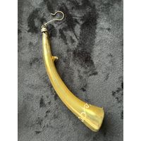 Ёлочная игрушка охотничий рог ГДР