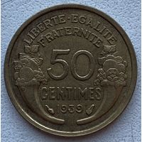 Франция 50 сантимов 1939 г.