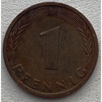 Германия 1 пфенниг 1986 г. G