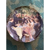 Тарелка коллекционная Жанровая Copenhagen винтаж