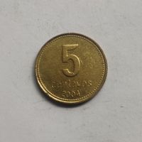 Аргентина 5 сентаво 2004 г.