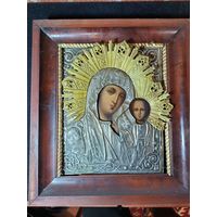 С рубля без мц. икона РИ "Богородица с младенцем Иисусом". 31х24см икона. с рамой 41х37х5см.