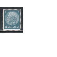 Германия(Рейх)-1933,(Мих.483) ** ,  Стандарт, Президент Гинденбург, ВЗ-2