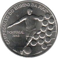 Португалия 2.5 евро, 2018 Чемпионат мира по футболу 2018, Россия UNC