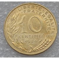 Франция, 10 сантимов 1984 г.