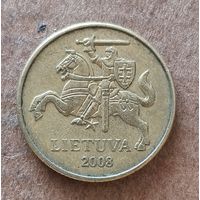 Литва 2-я республика 20 центов 2008 г., KM# 107