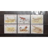 Таджикистан. 1994 год. Фауна. Пресмыкающиеся (1085)